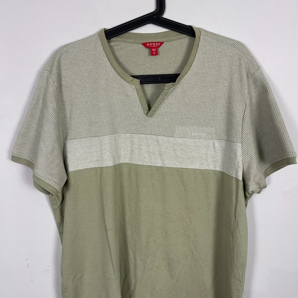 Men's Guess Jeans Green Short Sleeve T-Shirt Size XL‎ - Picture 2 of 4